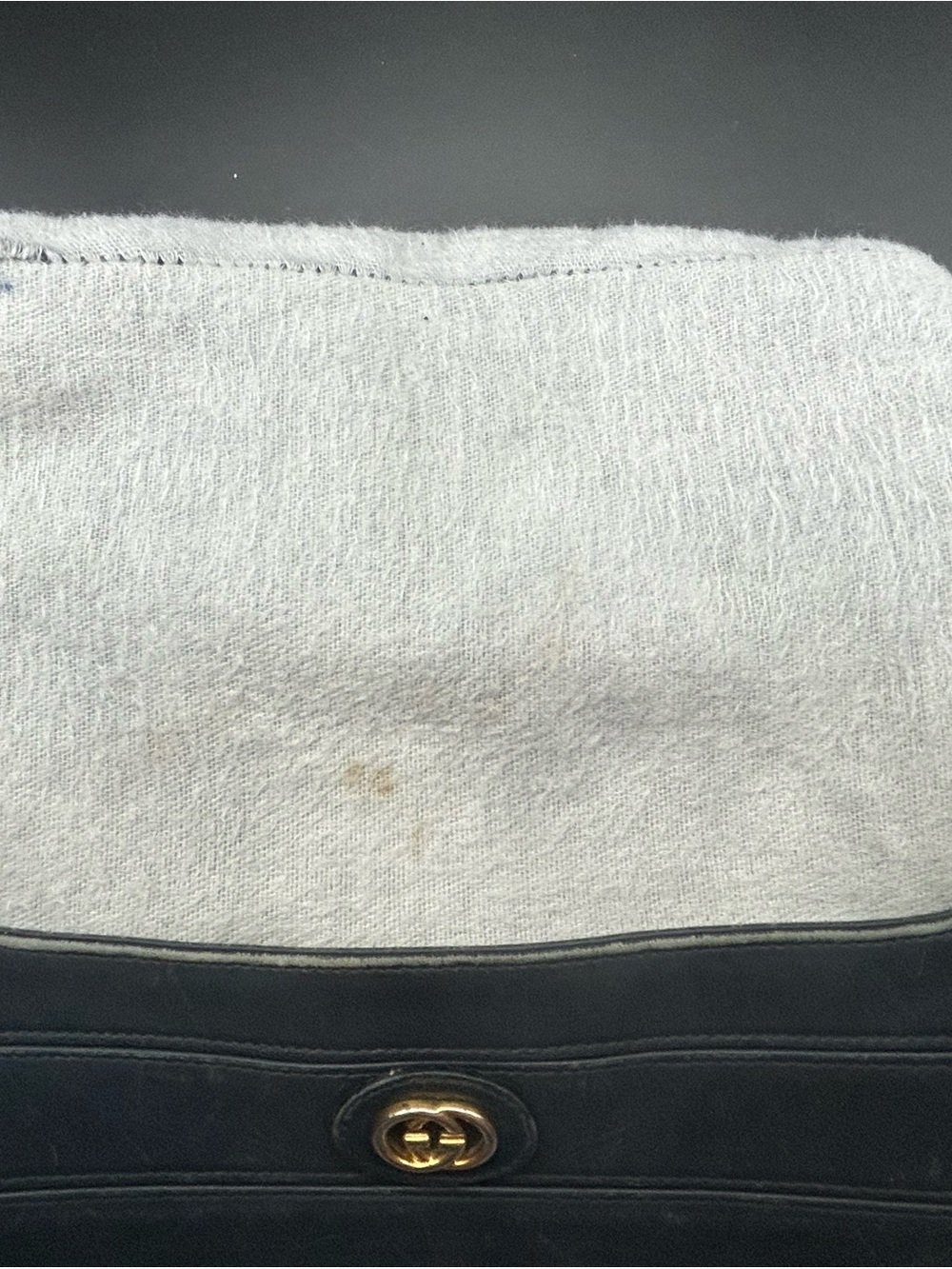 ✨ Vintage Gucci Navy GG Monogram Shoulder Bag / Crossbody ✨ - Picture 12 of 16